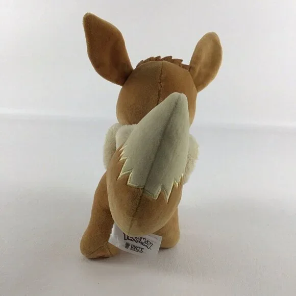 Nintendo Pokemon Eevee 8" Plush Stuffed Toy Official Wicked Cool Toys 2019 - Picture 5 of 6